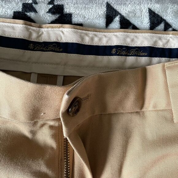 Brooks Brothers Advantage Chino Hudson Twill Pant Mens 38x30 Brown Professional - Picture 5 of 16
